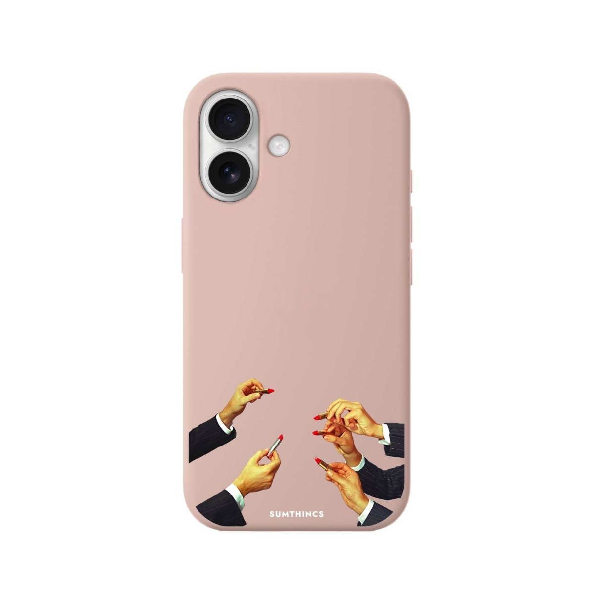 iPhone 16 Lipstick Premium Telefon Kılıfı Bej - SUMTHINCS