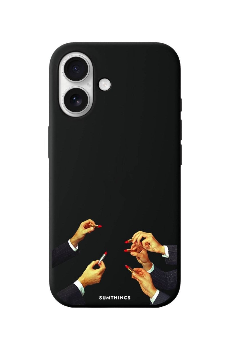 iPhone 16 Lipstick Premium Telefon Kılıfı Siyah - SUMTHINCS