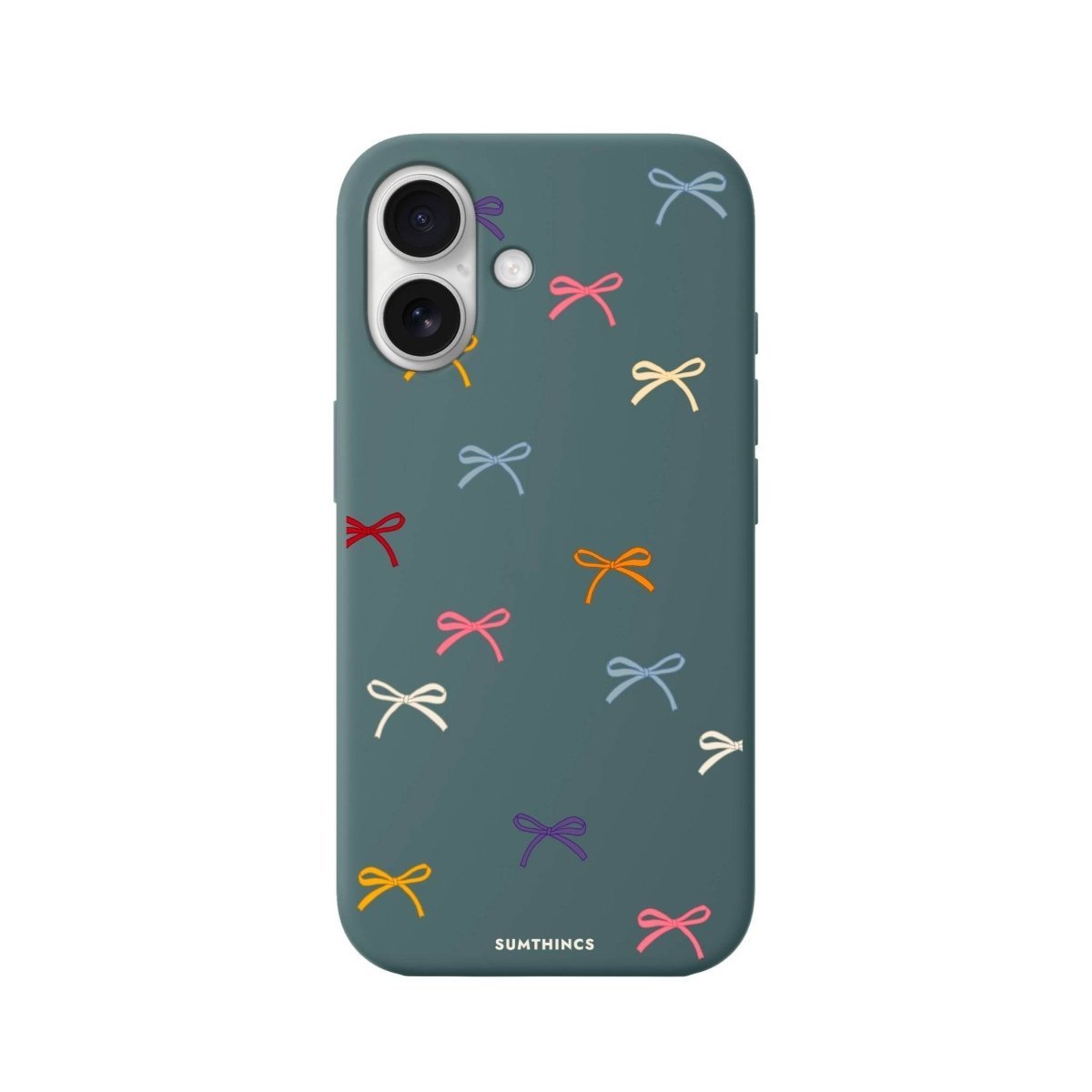 iPhone 16 Little Bows Premium Telefon Kılıfı Kaktüs Yeşili - SUMTHINCS