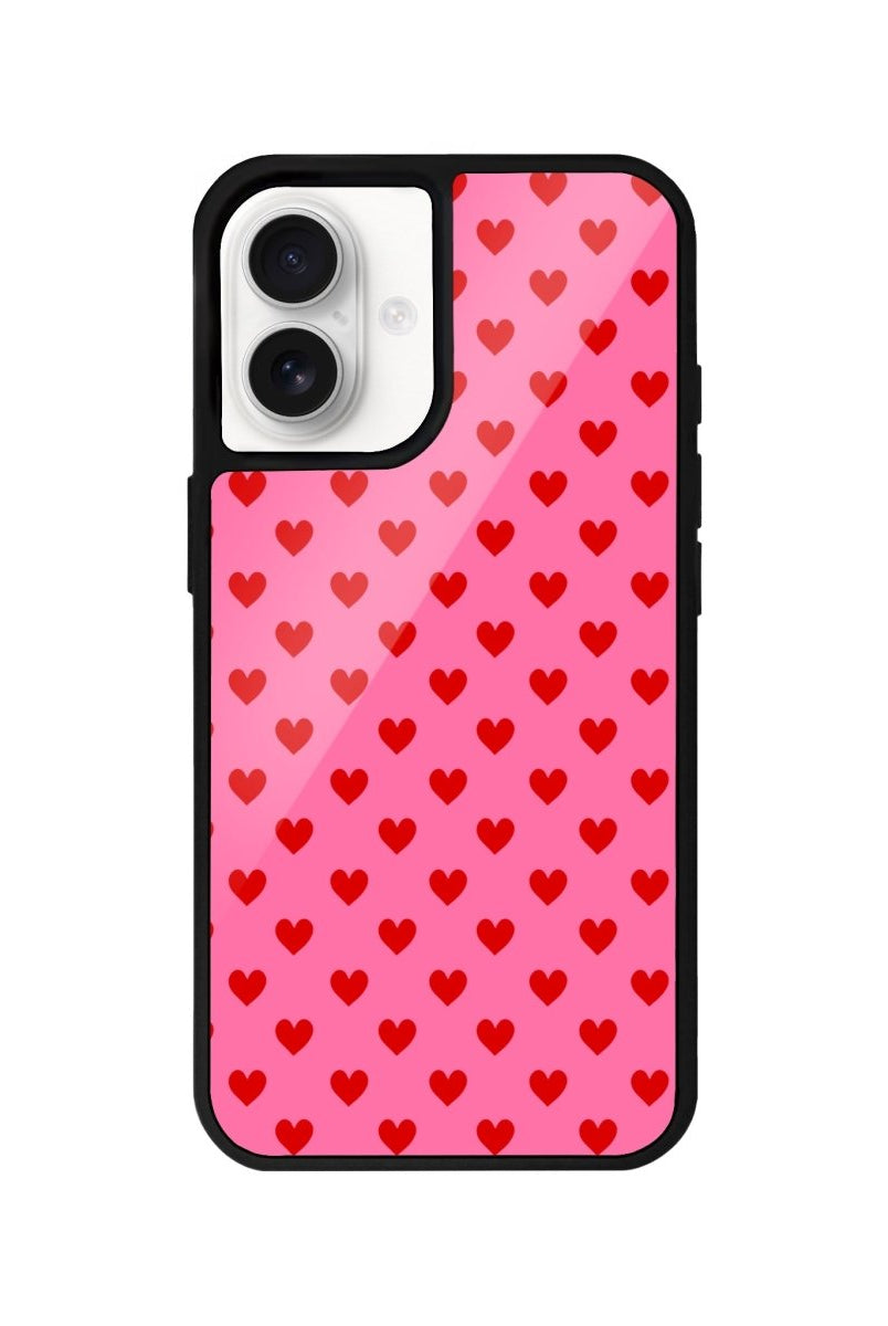 iPhone 16 Little Hearts Glossy Cam Telefon Kılıfı - SUMTHINCS