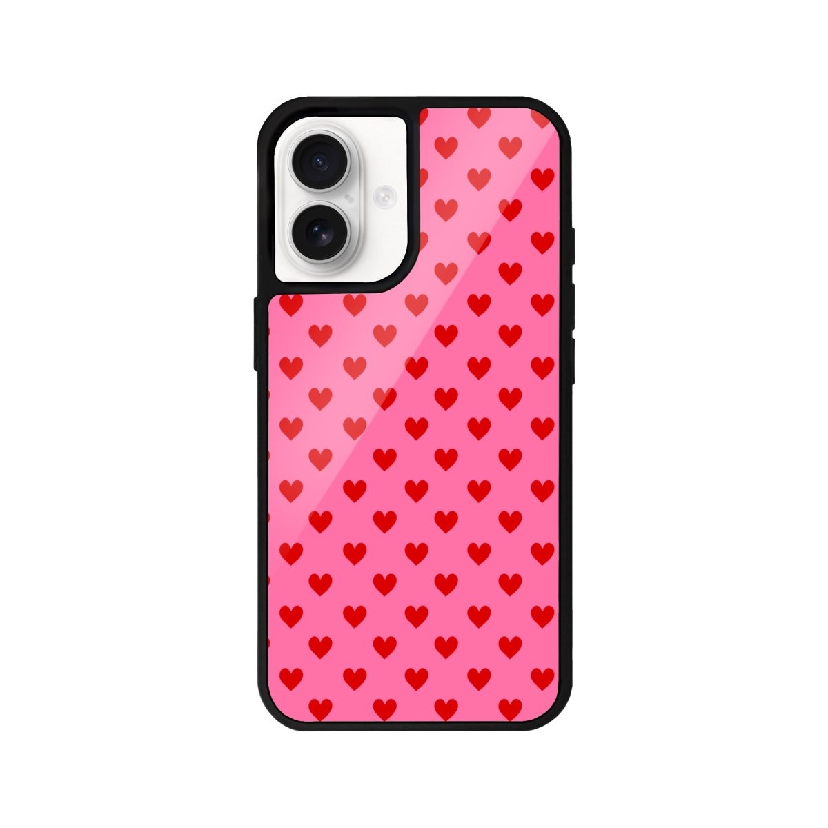 iPhone 16 Little Hearts Glossy Cam Telefon Kılıfı - SUMTHINCS