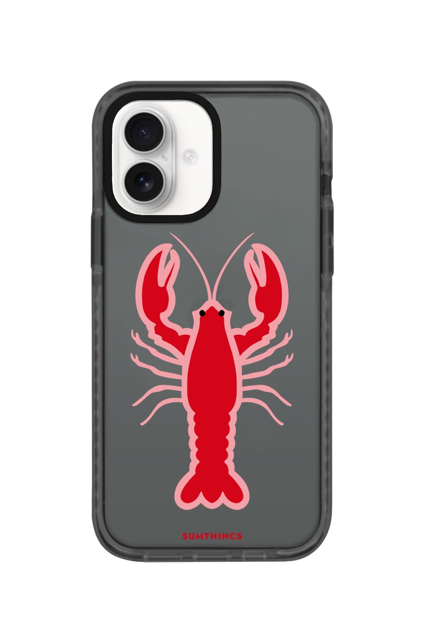 iPhone 16 Lobster Procase Şeffaf Telefon Kılıfı Antrasit - SUMTHINCS