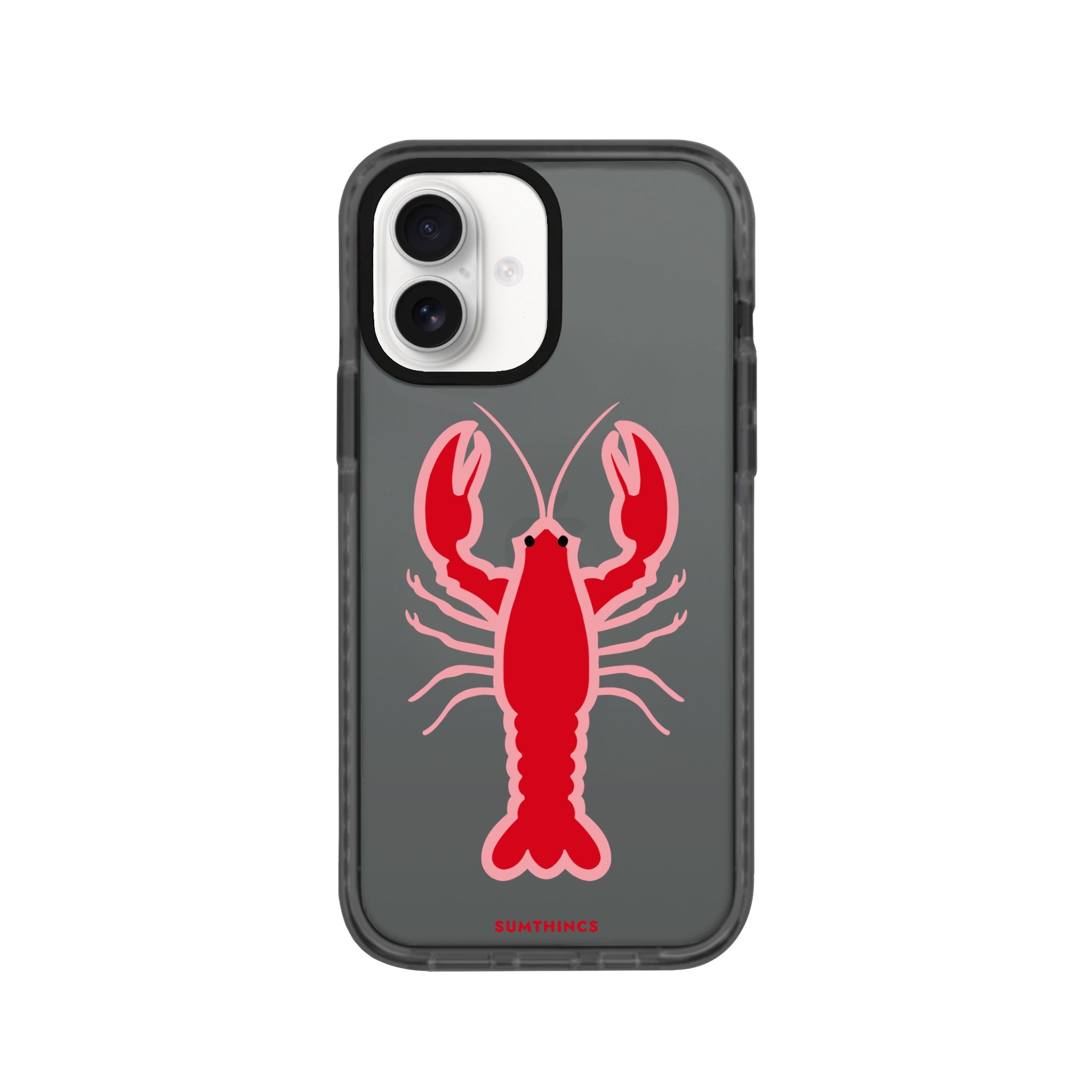 iPhone 16 Lobster Procase Şeffaf Telefon Kılıfı Antrasit - SUMTHINCS