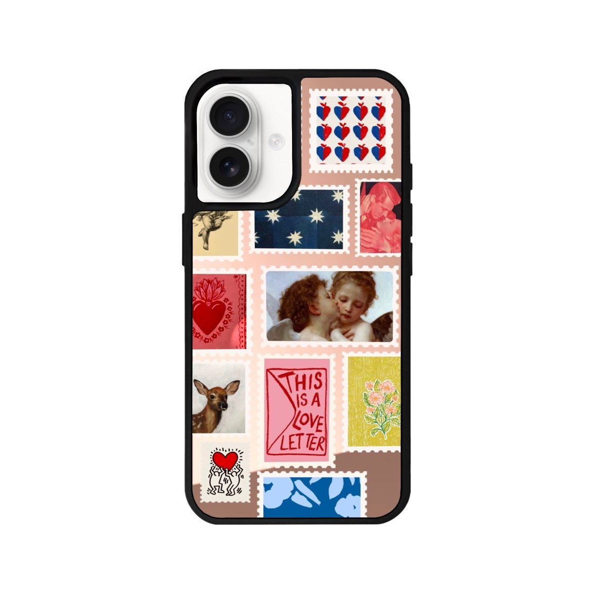 iPhone 16 Love Letter Mirror Aynalı Telefon Kılıfı Metalik Pembe - SUMTHINCS