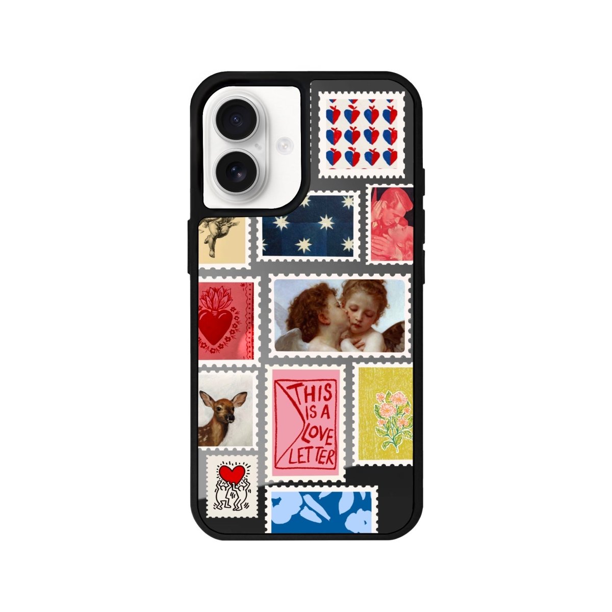 iPhone 16 Love Letter Mirror Aynalı Telefon Kılıfı Antrasit - SUMTHINCS