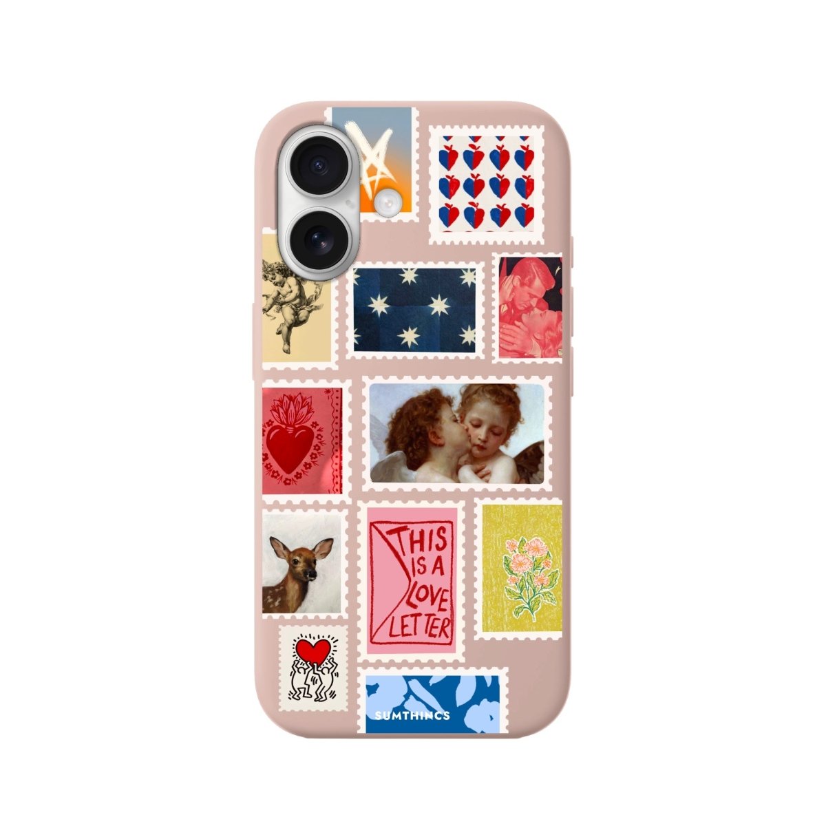 iPhone 16 Love Letter Premium Telefon Kılıfı Bej - SUMTHINCS