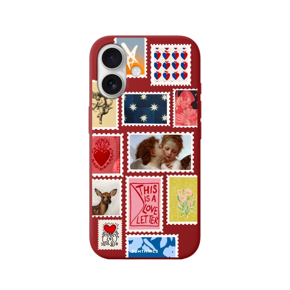 iPhone 16 Love Letter Premium Telefon Kılıfı Kırmızı - SUMTHINCS