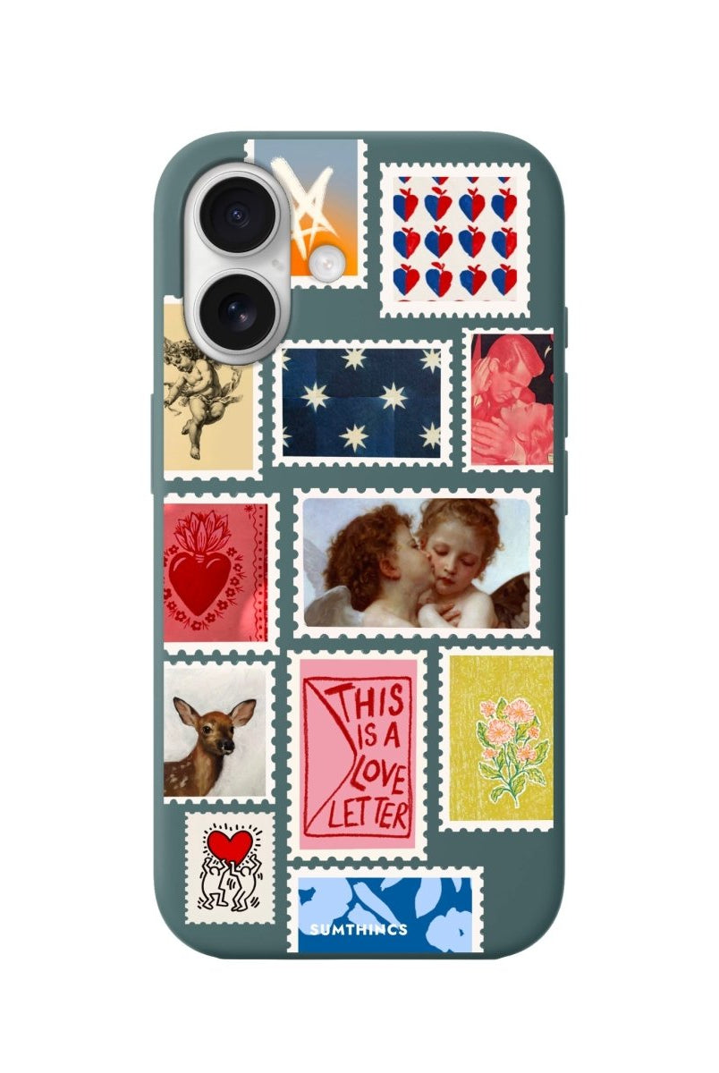 iPhone 16 Love Letter Premium Telefon Kılıfı Kaktüs Yeşili - SUMTHINCS