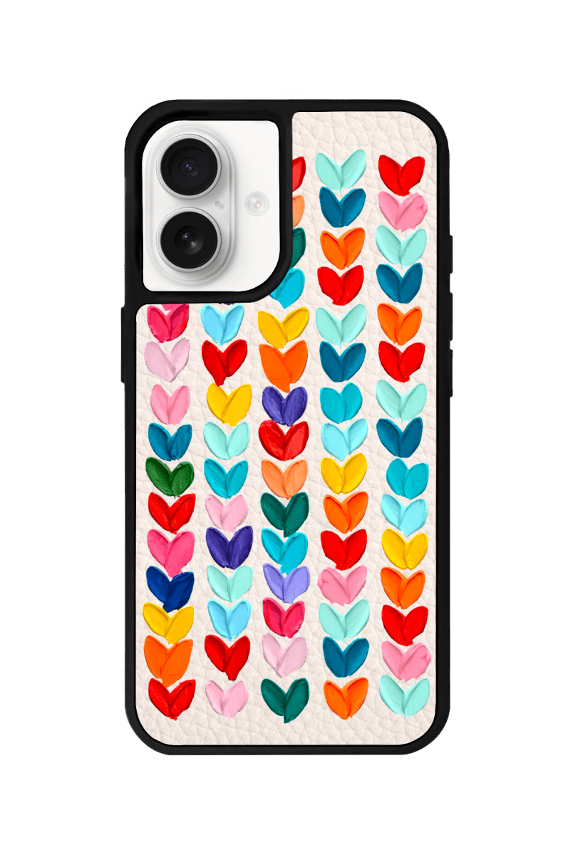 iPhone 16 Lovestorm Leather Vegan Deri Telefon Kılıfı Bej - SUMTHINCS