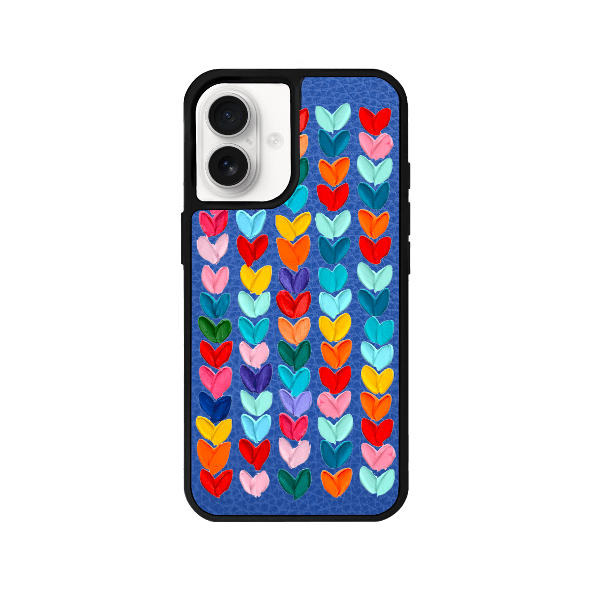 iPhone 16 Lovestorm Leather Vegan Deri Telefon Kılıfı Mavi - SUMTHINCS