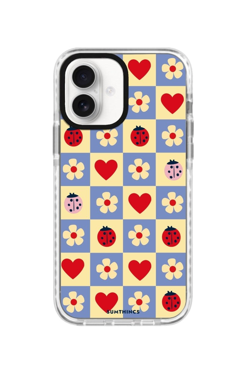 iPhone 16 LuckyPatch Procase Şeffaf Telefon Kılıfı Beyaz Şeffaf - SUMTHINCS