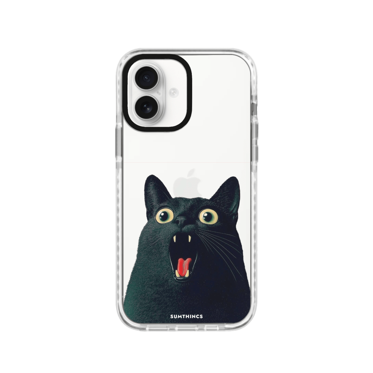 iPhone 16 Meoww Procase Telefon Kılıfı Beyaz Şeffaf - SUMTHINCS
