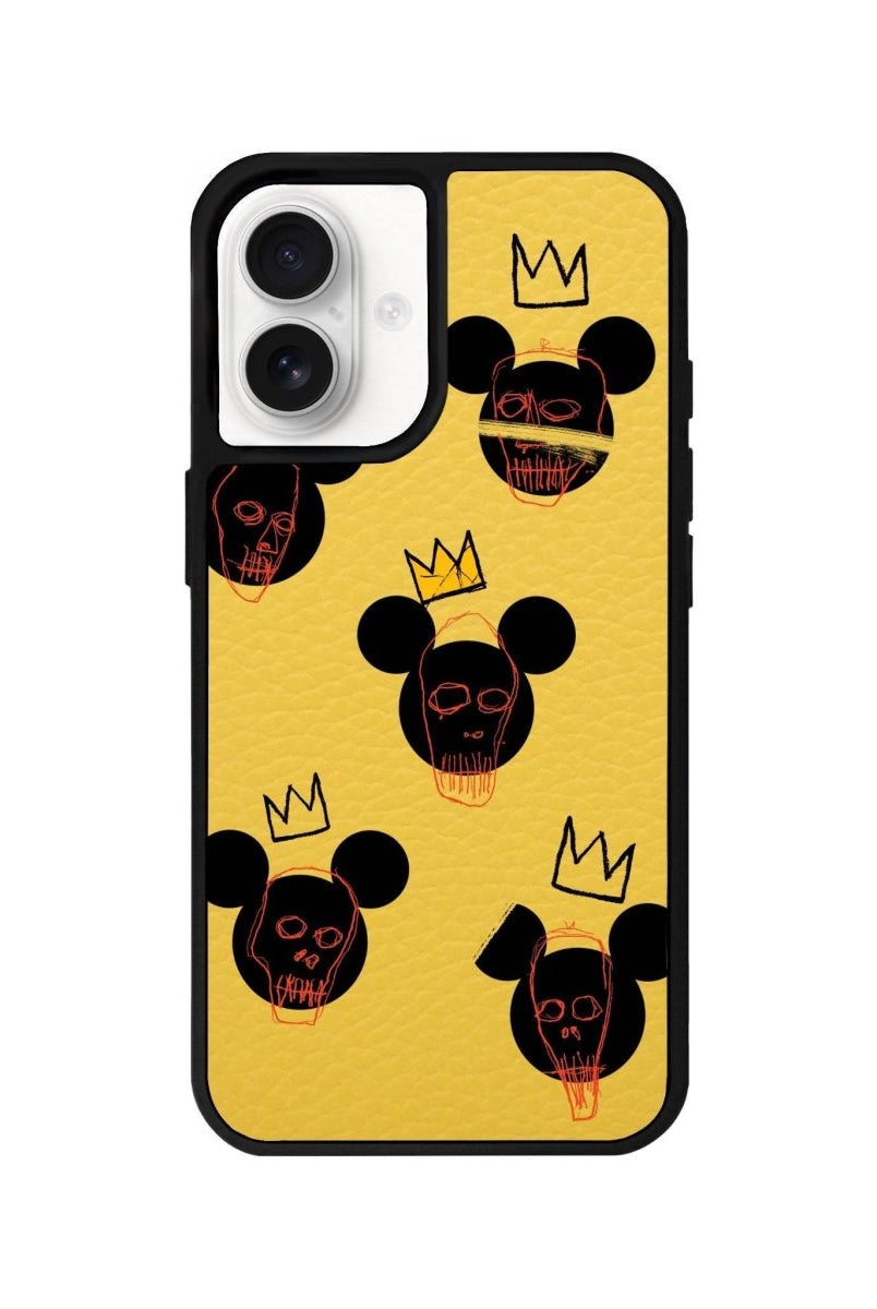 iPhone 16 Mickeys Midnight Leather Vegan Deri Telefon Kılıfı - SUMTHINCS