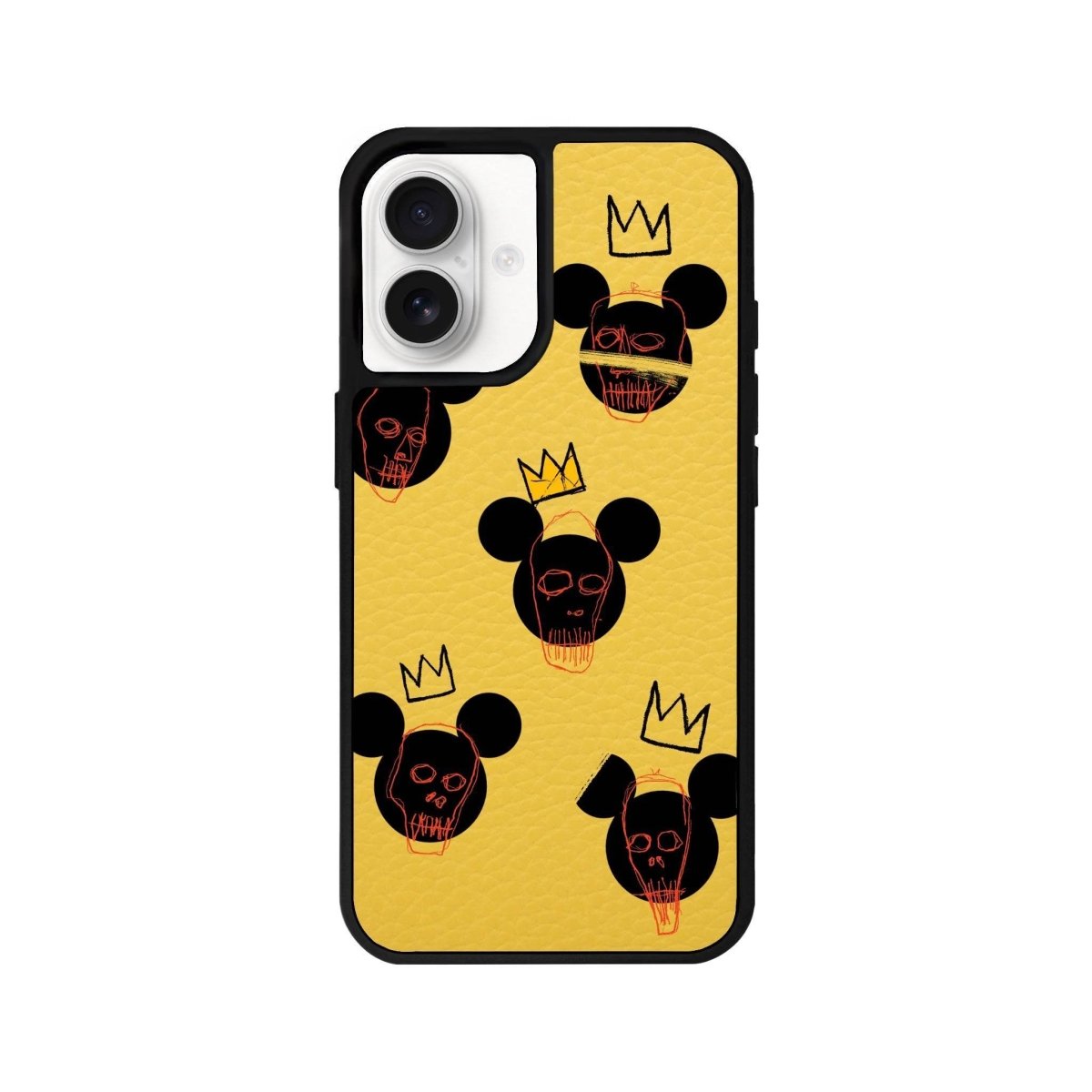 iPhone 16 Mickeys Midnight Leather Vegan Deri Telefon Kılıfı - SUMTHINCS