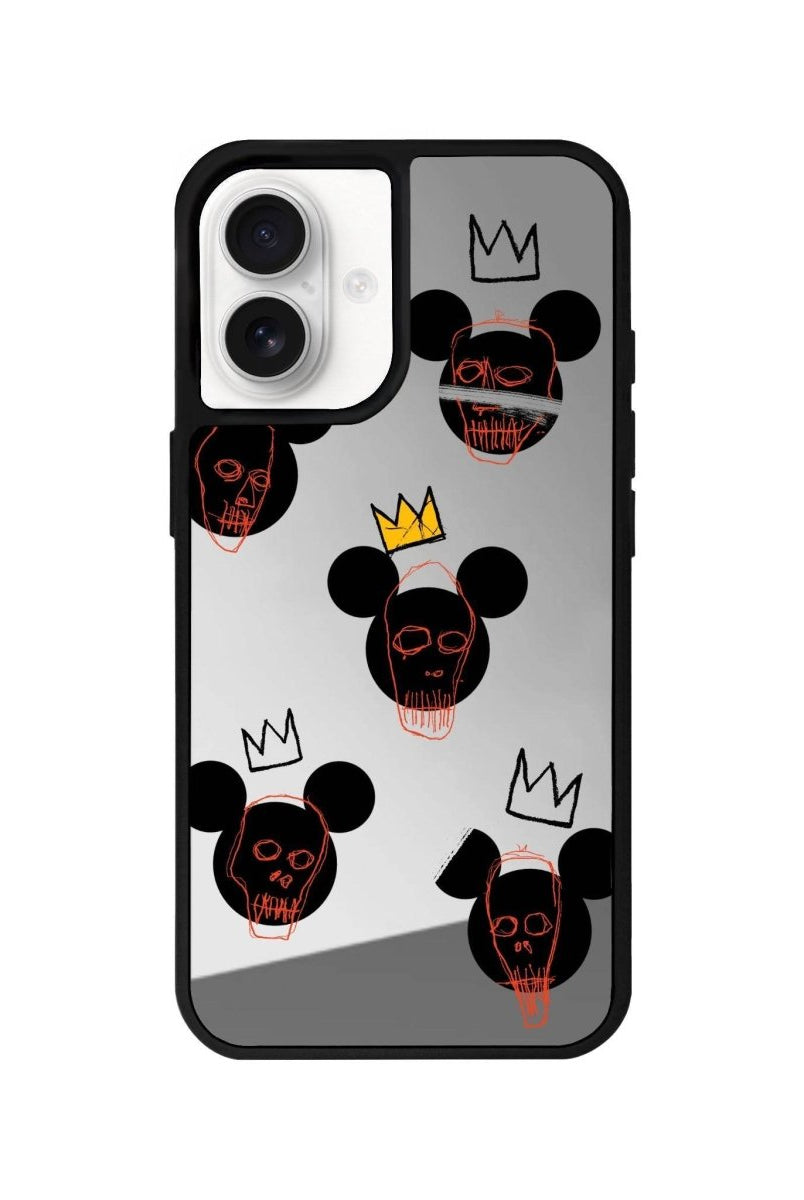 iPhone 16 Mickeys Midnight Mirror Aynalı Telefon Kılıfı Gümüş - SUMTHINCS