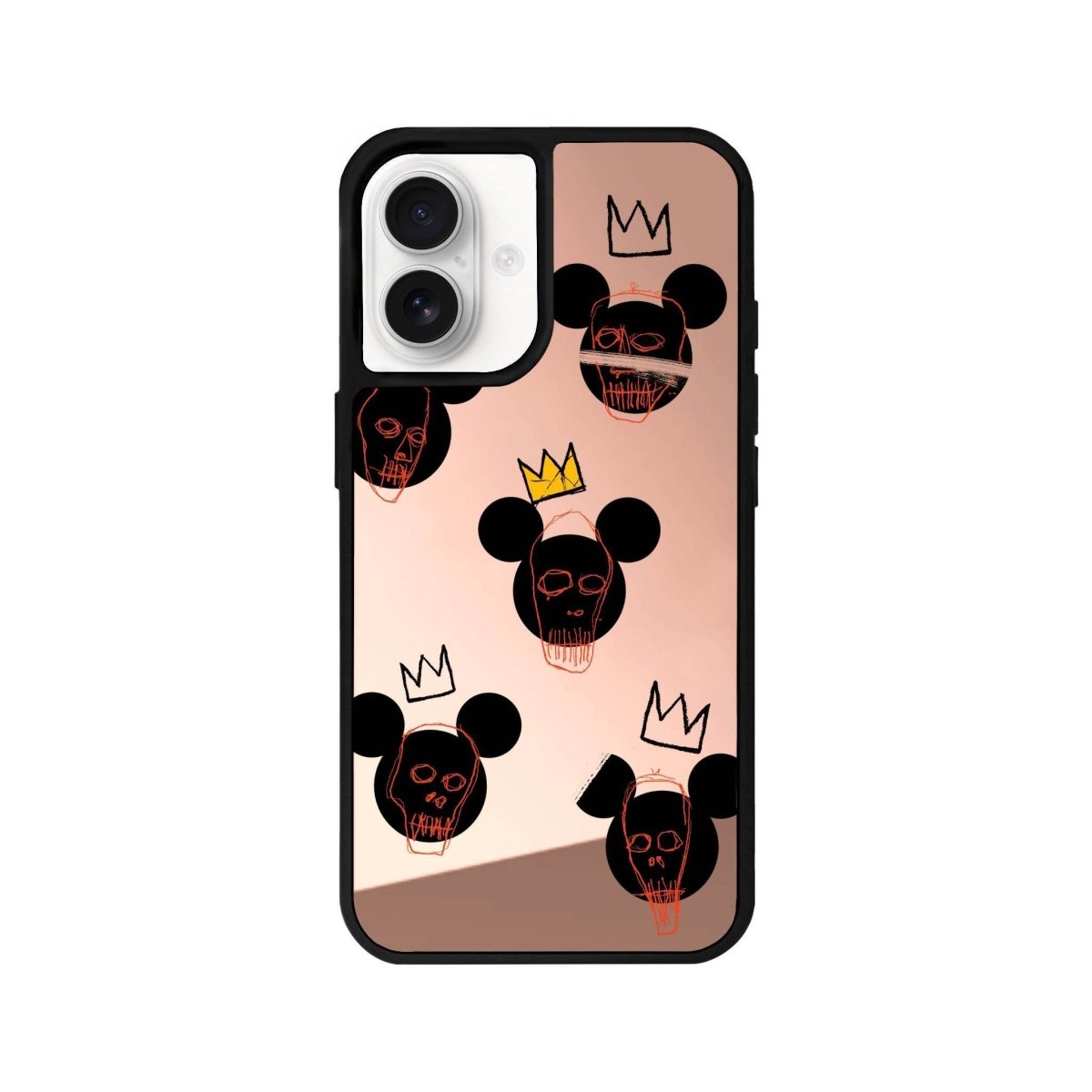 iPhone 16 Mickeys Midnight Mirror Aynalı Telefon Kılıfı Metalik Pembe - SUMTHINCS