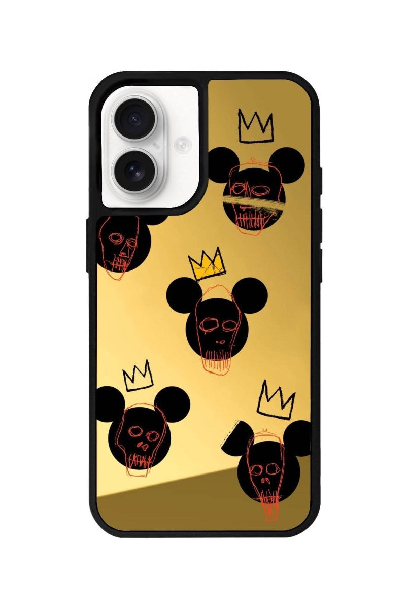 iPhone 16 Mickeys Midnight Mirror Aynalı Telefon Kılıfı Altın - SUMTHINCS