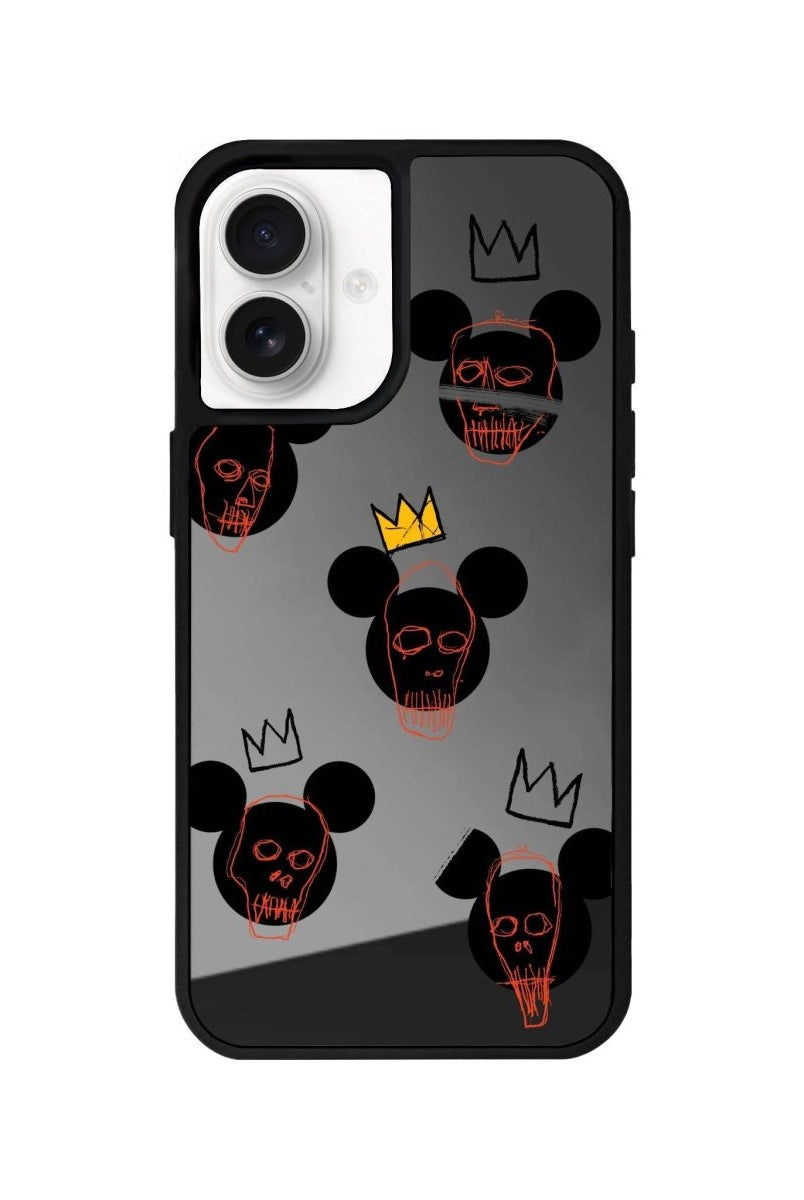 iPhone 16 Mickeys Midnight Mirror Aynalı Telefon Kılıfı Antrasit - SUMTHINCS