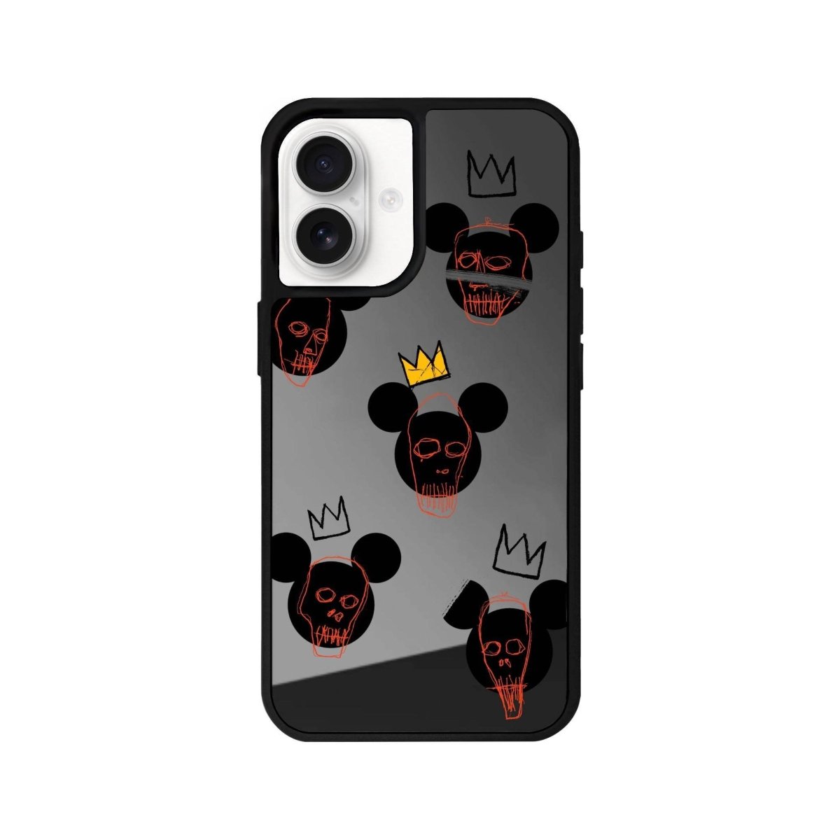 iPhone 16 Mickeys Midnight Mirror Aynalı Telefon Kılıfı Antrasit - SUMTHINCS