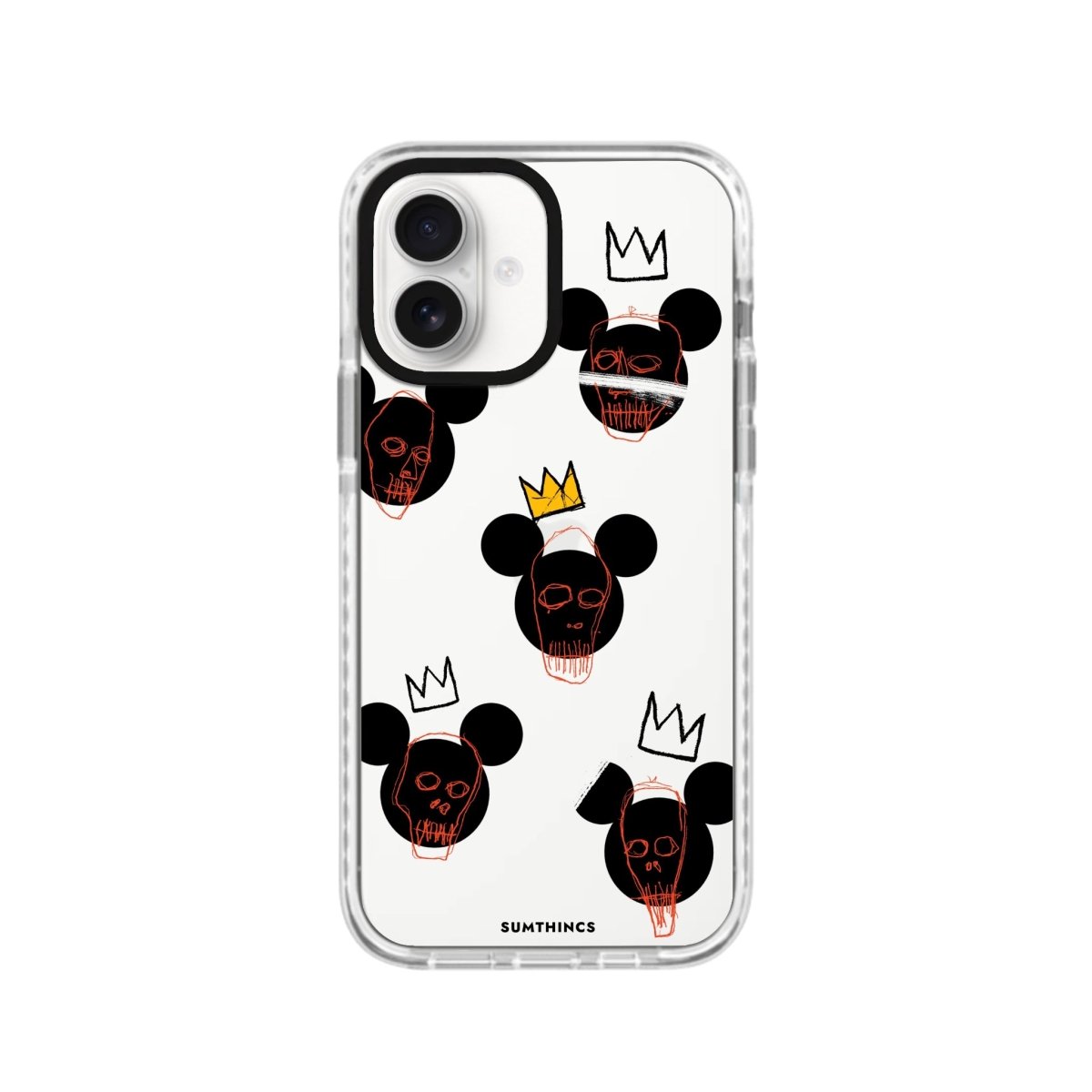 iPhone 16 Mickeys Midnight Procase Şeffaf Telefon Kılıfı Beyaz Şeffaf - SUMTHINCS