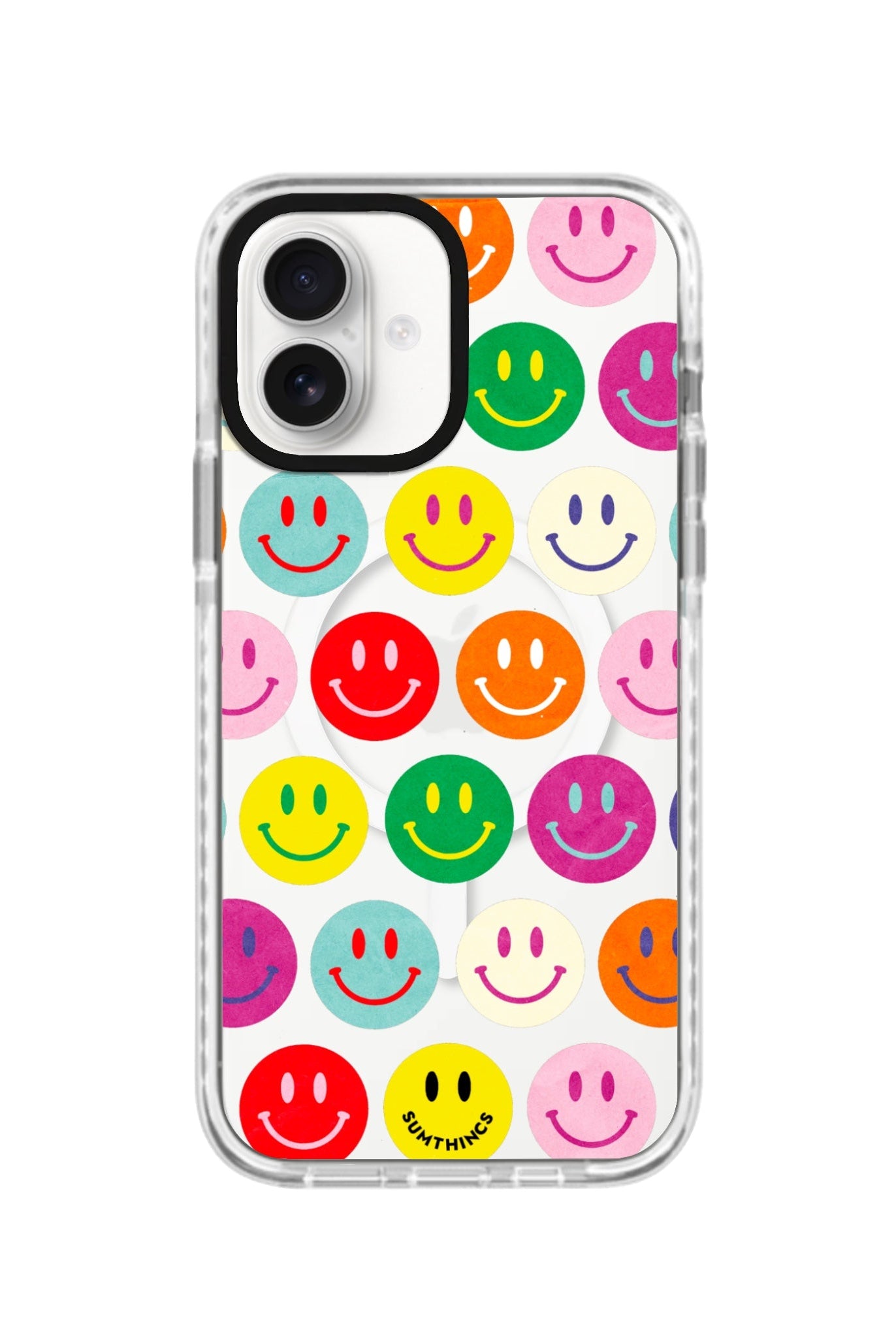 iPhone 16 Miles of Smiles Magsafe Procase Şeffaf Telefon Kılıfı Beyaz Şeffaf - SUMTHINCS