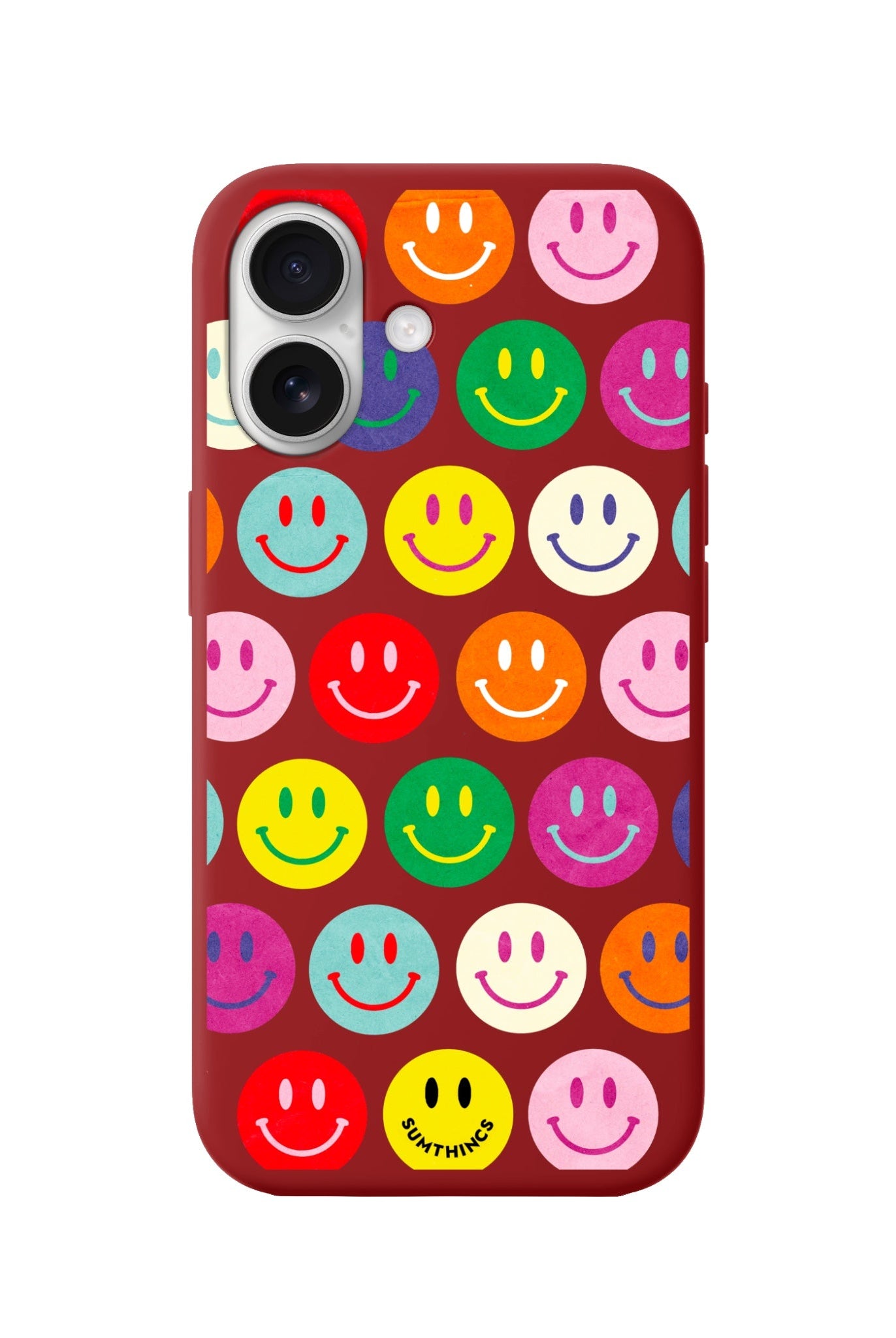 iPhone 16 Miles of Smiles Premium Telefon Kılıfı Kırmızı - SUMTHINCS