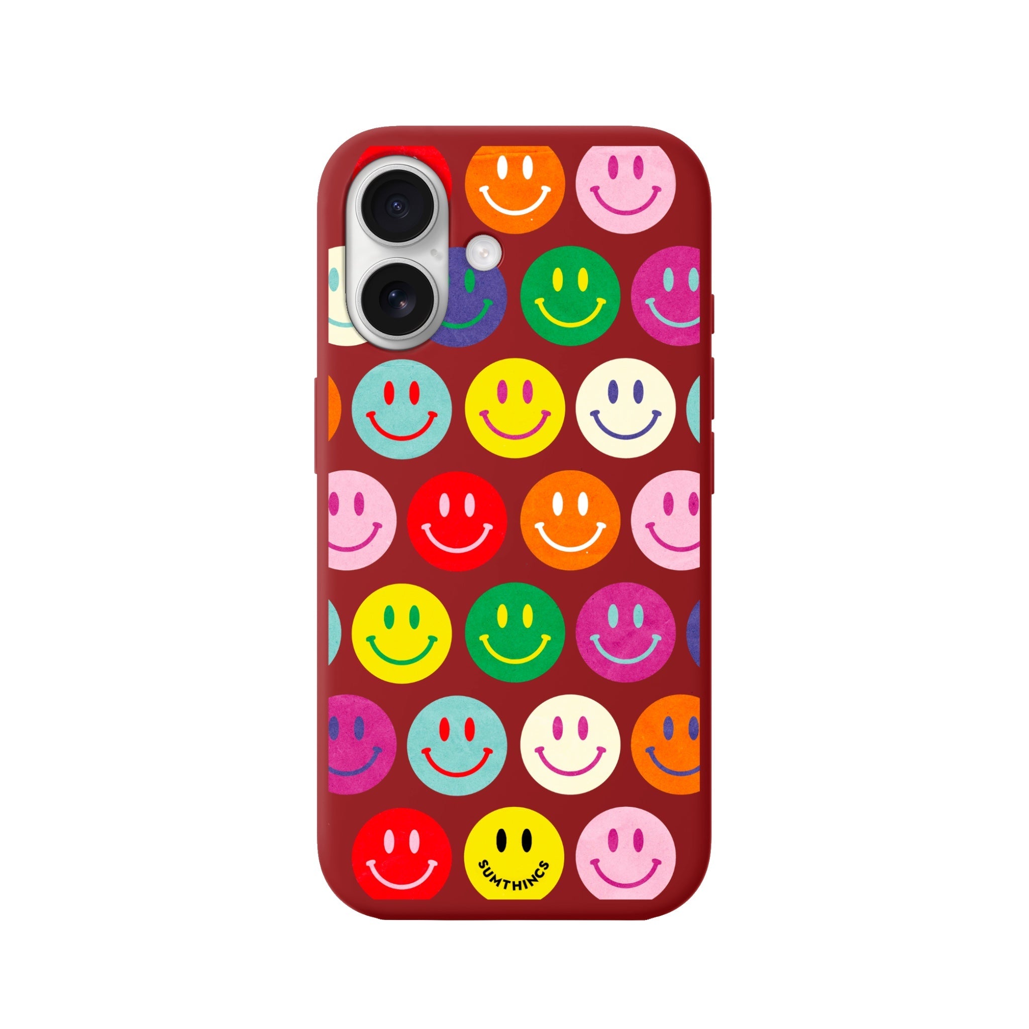 iPhone 16 Miles of Smiles Premium Telefon Kılıfı Kırmızı - SUMTHINCS