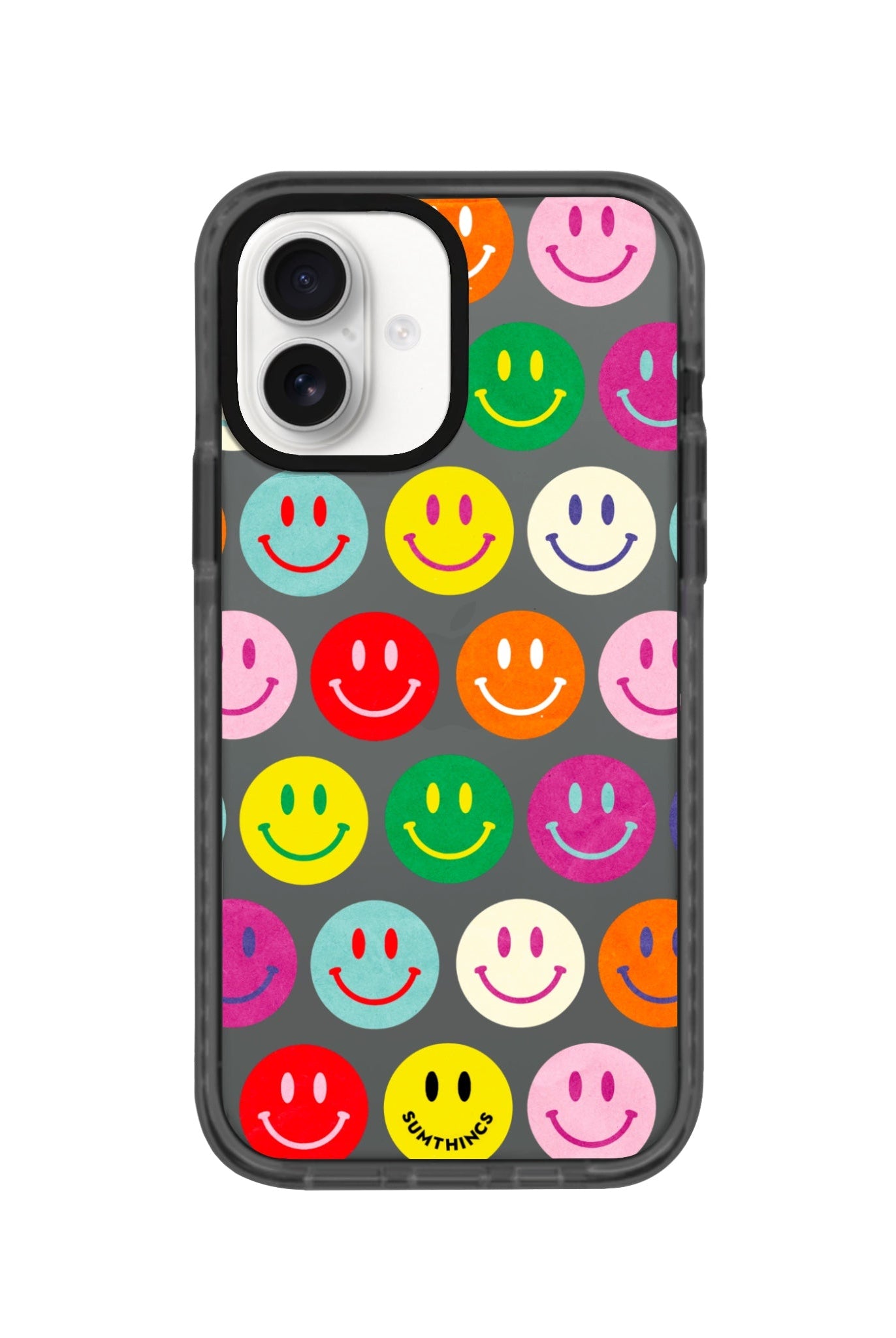 iPhone 16 Miles of Smiles Procase Şeffaf Telefon Kılıfı Antrasit - SUMTHINCS