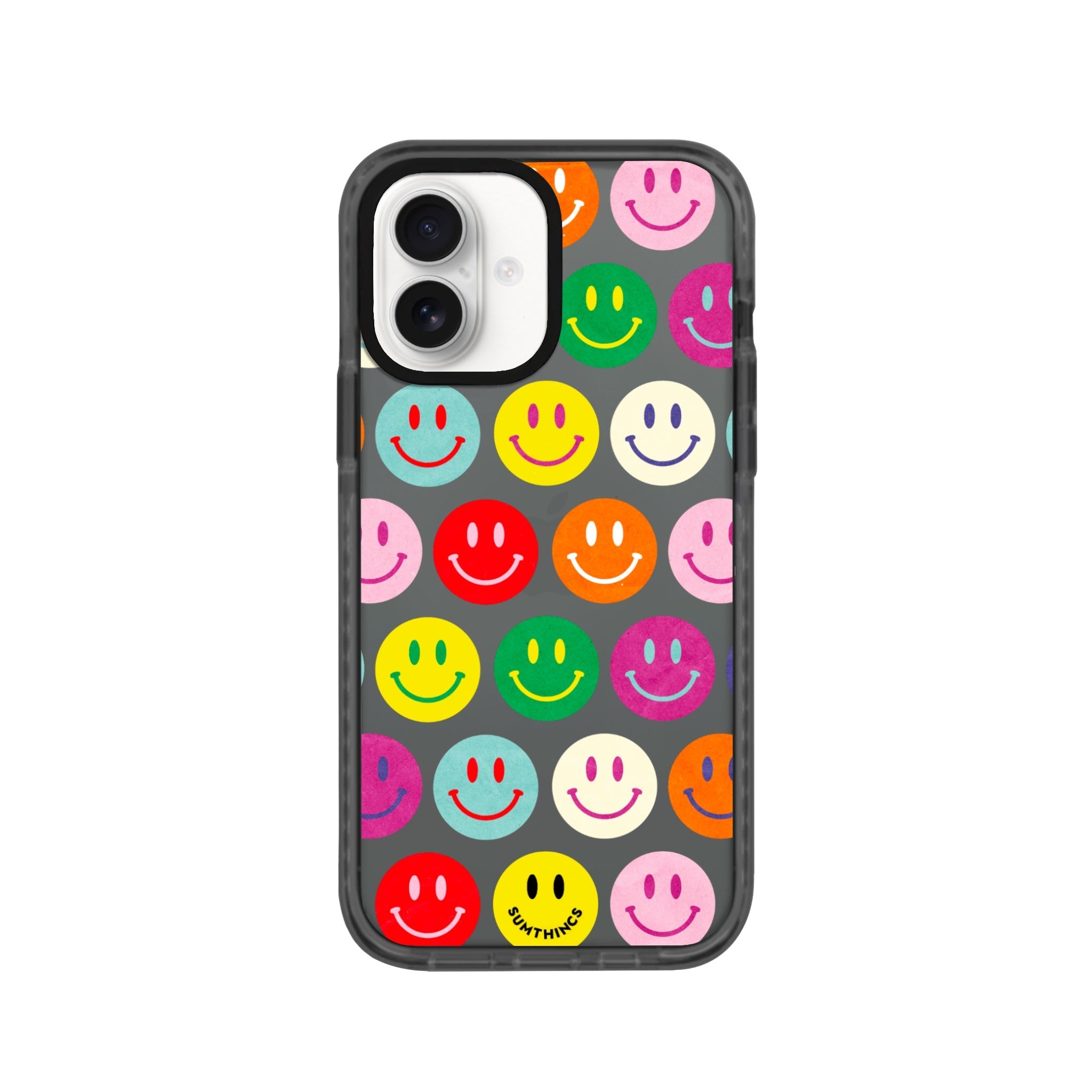 iPhone 16 Miles of Smiles Procase Şeffaf Telefon Kılıfı Antrasit - SUMTHINCS