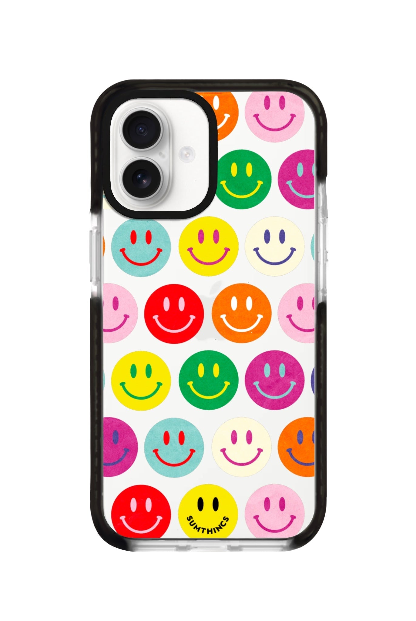 iPhone 16 Miles of Smiles Procase Şeffaf Telefon Kılıfı Siyah Şeffaf - SUMTHINCS