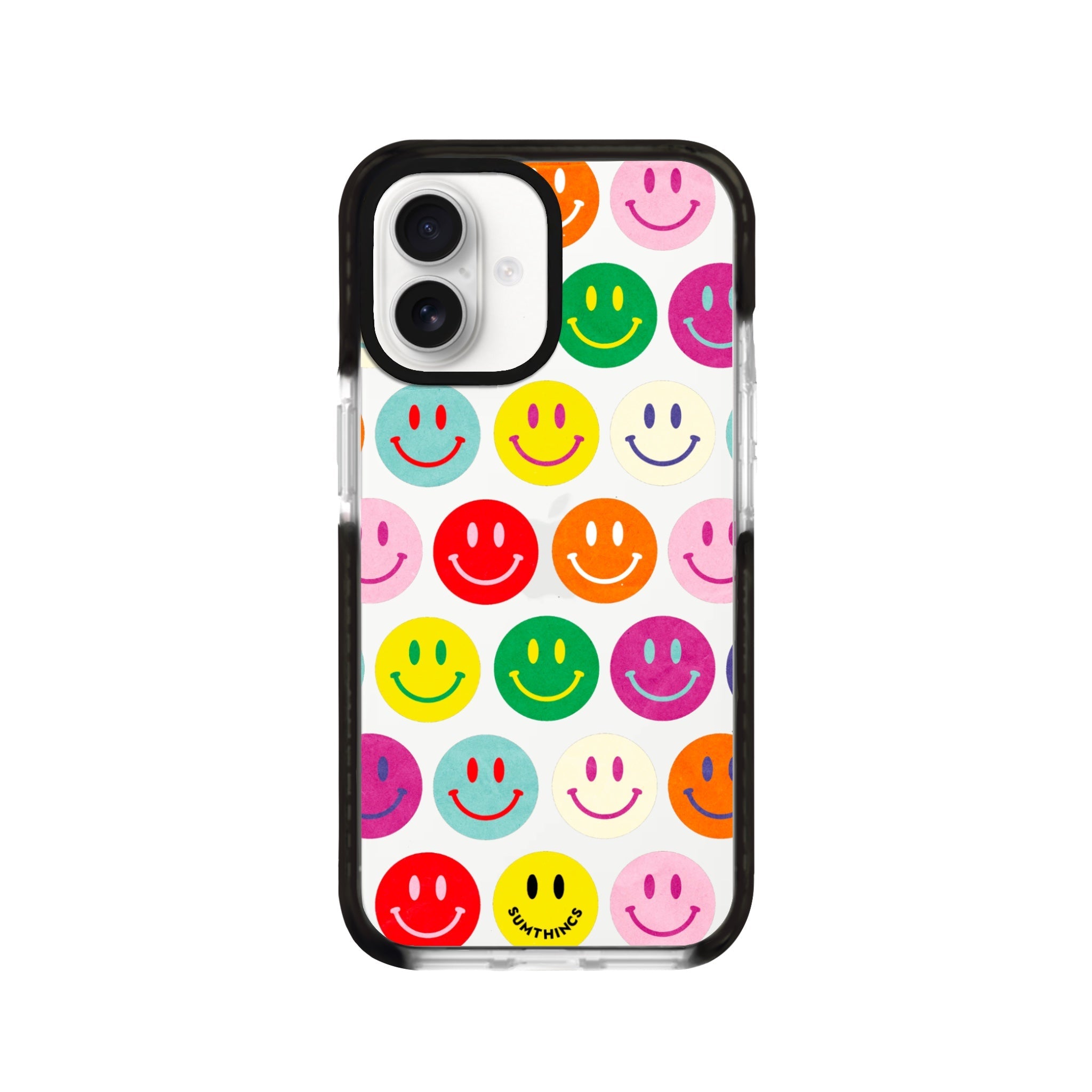 iPhone 16 Miles of Smiles Procase Şeffaf Telefon Kılıfı Siyah Şeffaf - SUMTHINCS