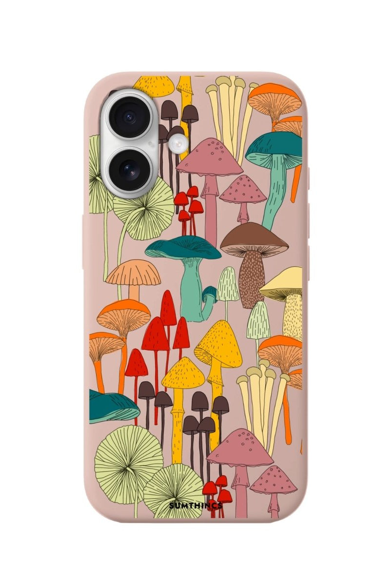 iPhone 16 Mushrooms Premium Telefon Kılıfı Bej - SUMTHINCS