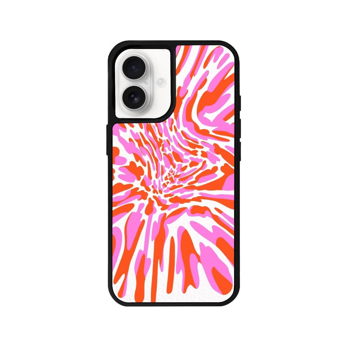 iPhone 16 Neon Dreams Leather Vegan Deri Telefon Kılıfı Beyaz - SUMTHINCS