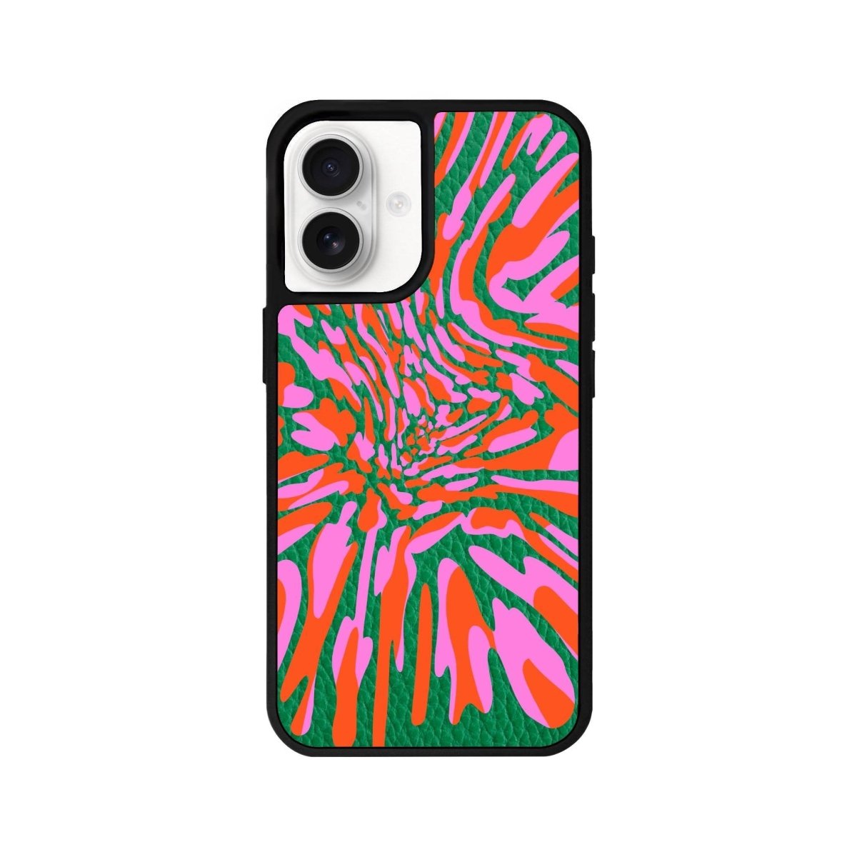 iPhone 16 Neon Dreams Leather Vegan Deri Telefon Kılıfı Yeşil - SUMTHINCS