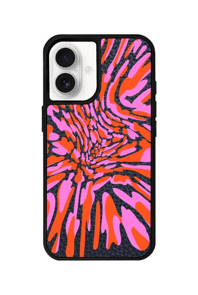 iPhone 16 Neon Dreams Leather Vegan Deri Telefon Kılıfı - SUMTHINCS