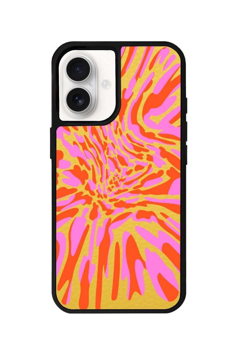 iPhone 16 Neon Dreams Leather Vegan Deri Telefon Kılıfı - SUMTHINCS