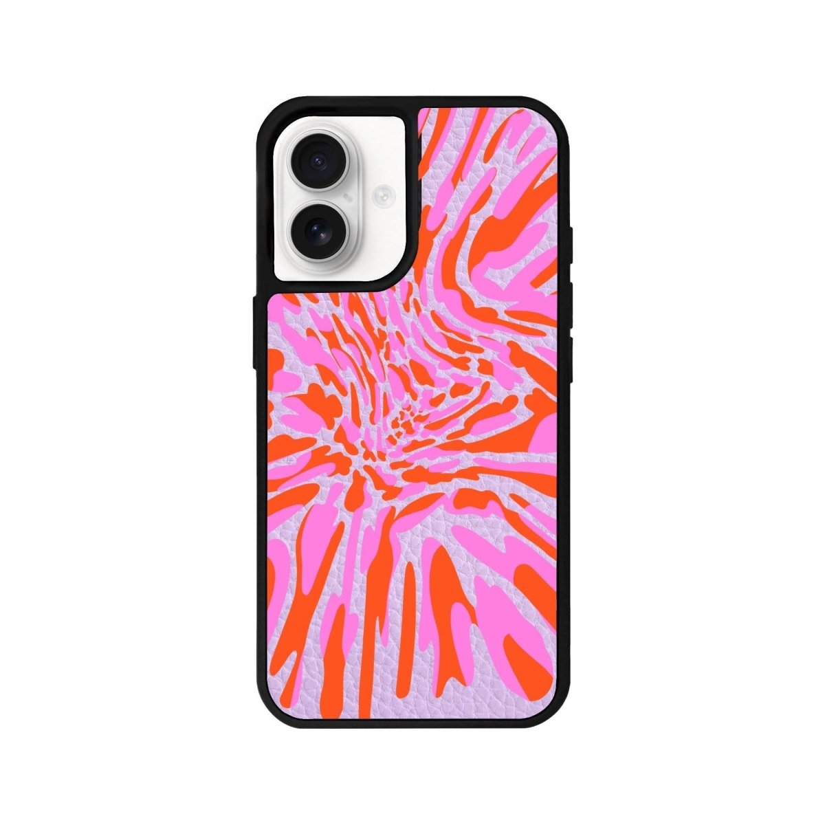 iPhone 16 Neon Dreams Leather Vegan Deri Telefon Kılıfı Lila - SUMTHINCS