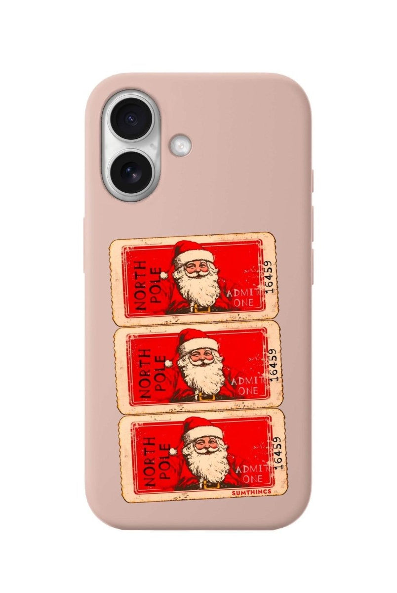 iPhone 16 Northpole Ticket Premium Telefon Kılıfı Bej - SUMTHINCS