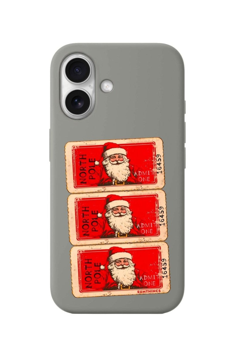 iPhone 16 Northpole Ticket Premium Telefon Kılıfı Gri - SUMTHINCS