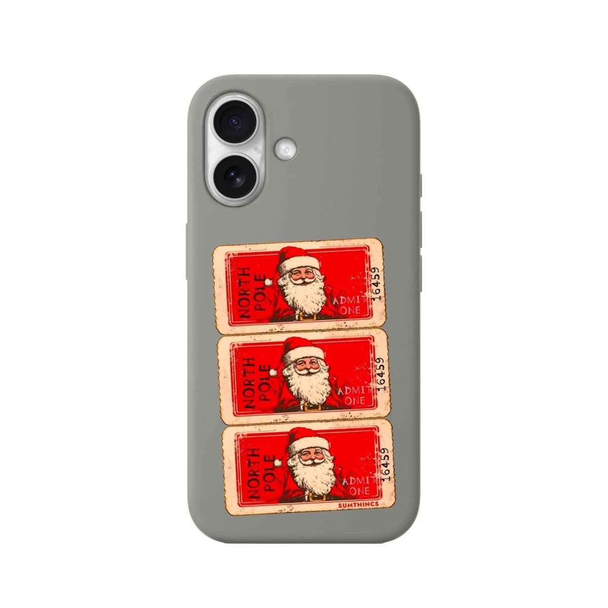 iPhone 16 Northpole Ticket Premium Telefon Kılıfı Gri - SUMTHINCS