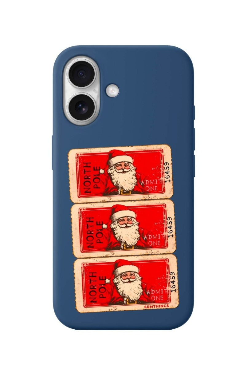 iPhone 16 Northpole Ticket Premium Telefon Kılıfı Pasifik Mavi - SUMTHINCS