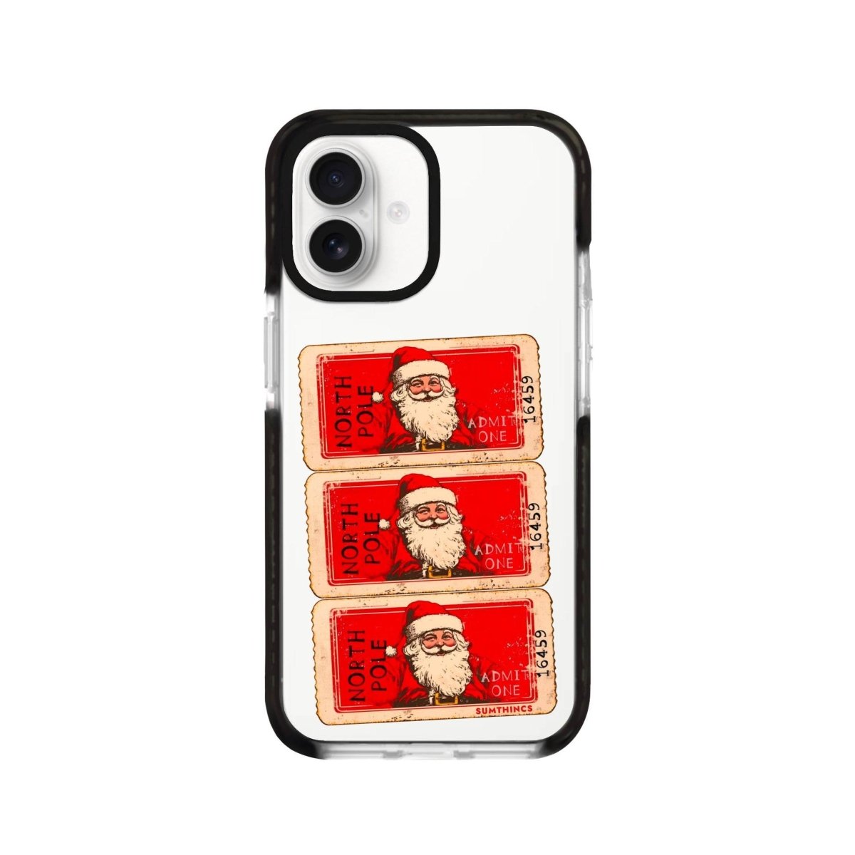 iPhone 16 Northpole Ticket Procase Şeffaf Telefon Kılıfı Siyah Şeffaf - SUMTHINCS