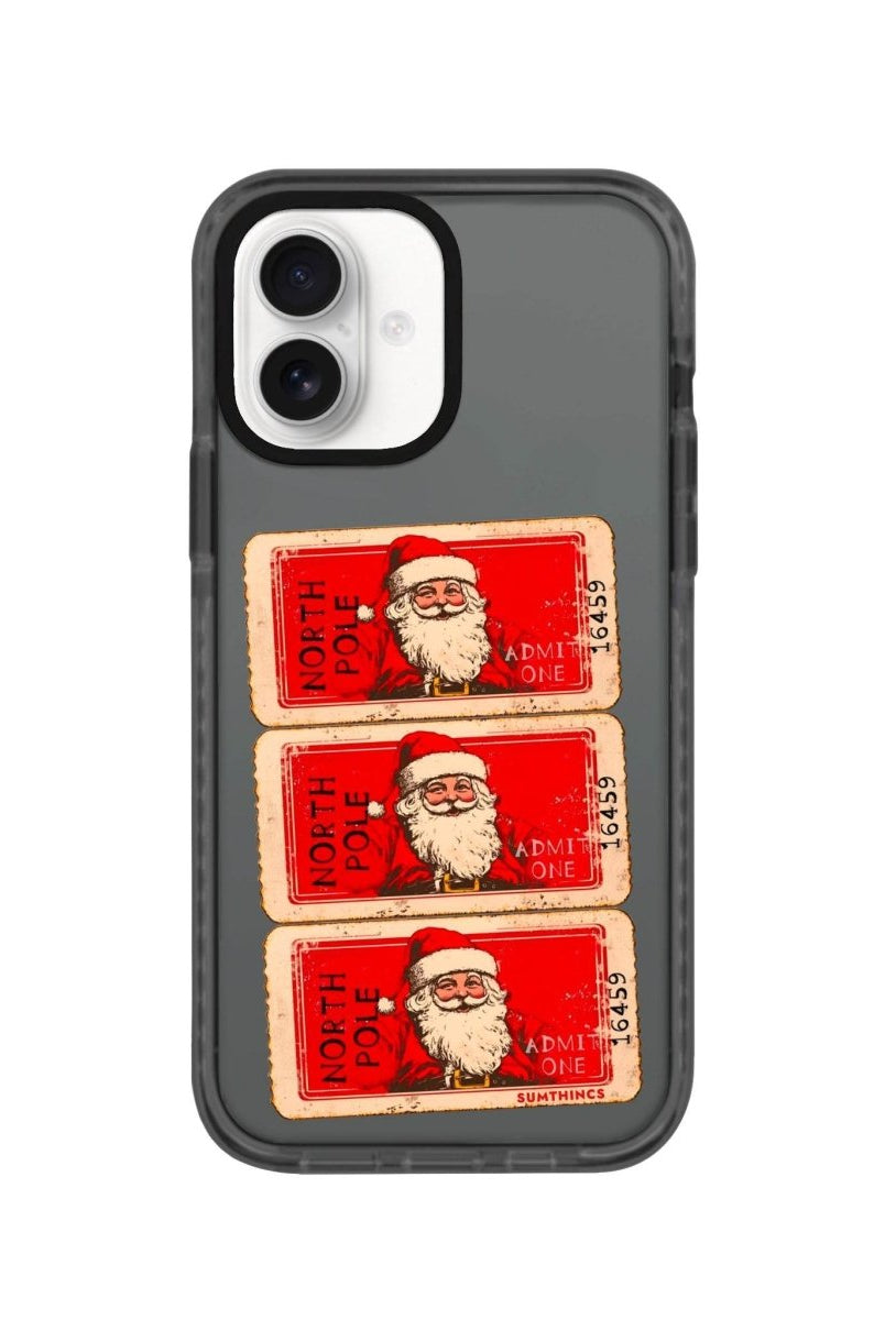 iPhone 16 Northpole Ticket Procase Şeffaf Telefon Kılıfı Antrasit - SUMTHINCS