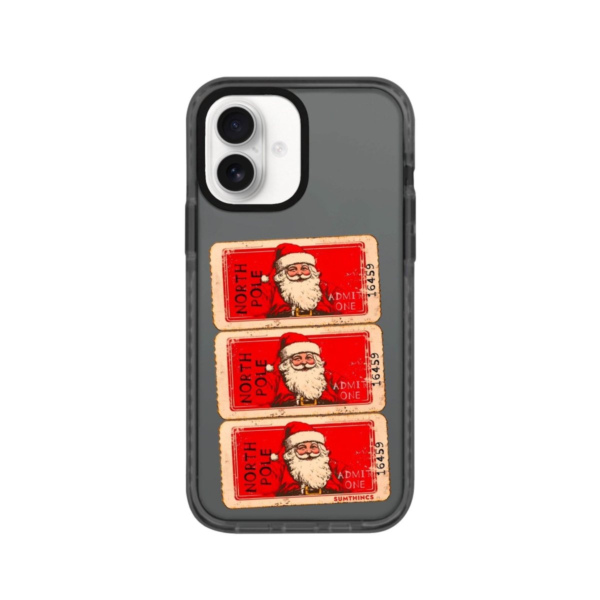 iPhone 16 Northpole Ticket Procase Şeffaf Telefon Kılıfı Antrasit - SUMTHINCS