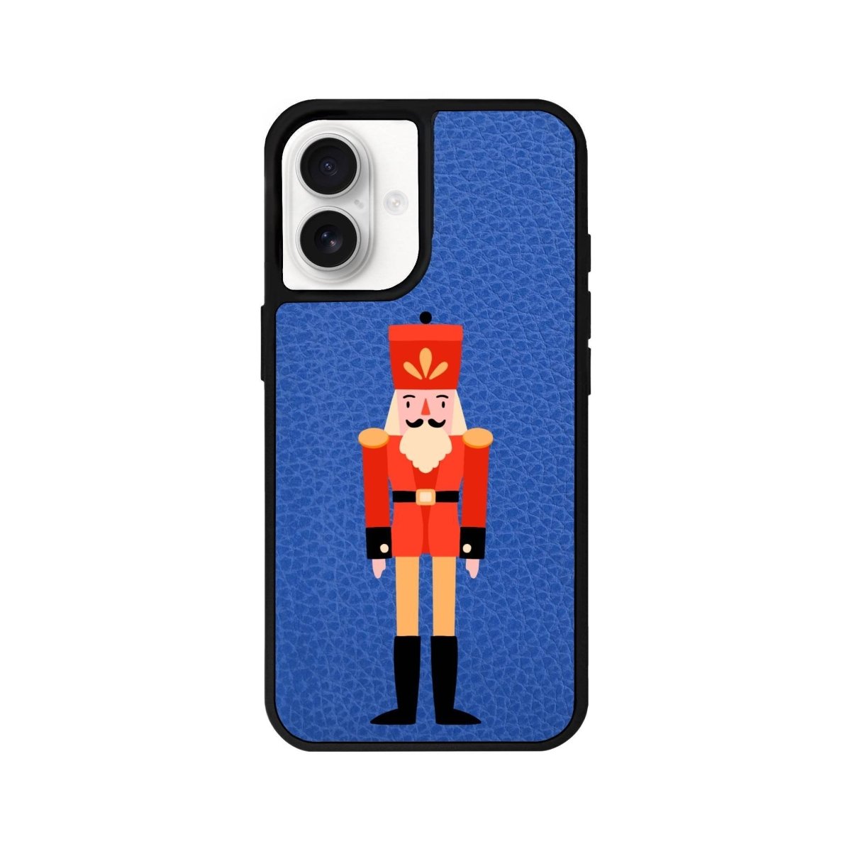 iPhone 16 Nutcracker Leather Vegan Deri Telefon Kılıfı Mavi - SUMTHINCS