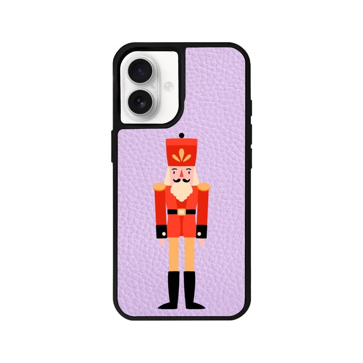 iPhone 16 Nutcracker Leather Vegan Deri Telefon Kılıfı Lila - SUMTHINCS