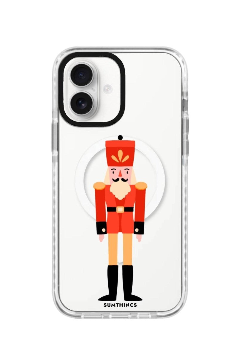iPhone 16 Nutcracker Magsafe Procase Şeffaf Telefon Kılıfı Beyaz Şeffaf - SUMTHINCS