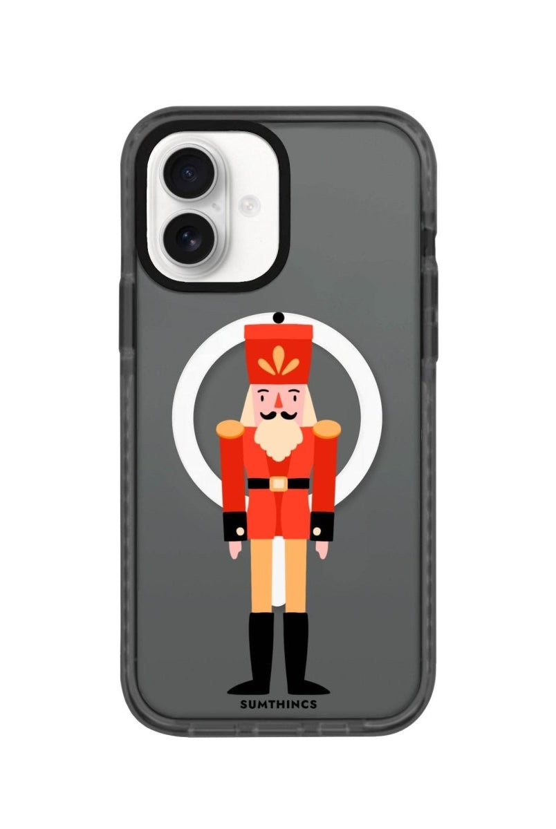 iPhone 16 Nutcracker Magsafe Procase Şeffaf Telefon Kılıfı Antrasit - SUMTHINCS