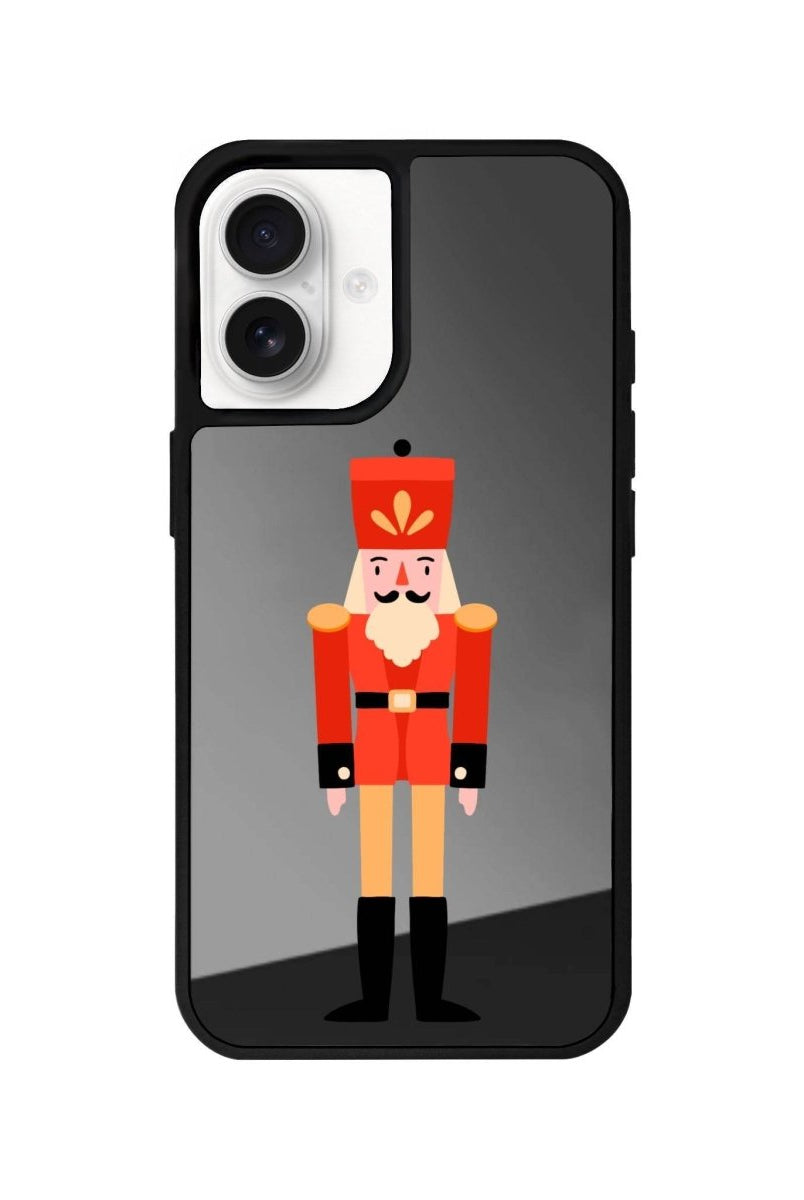 iPhone 16 Nutcracker Mirror Aynalı Telefon Kılıfı Antrasit - SUMTHINCS