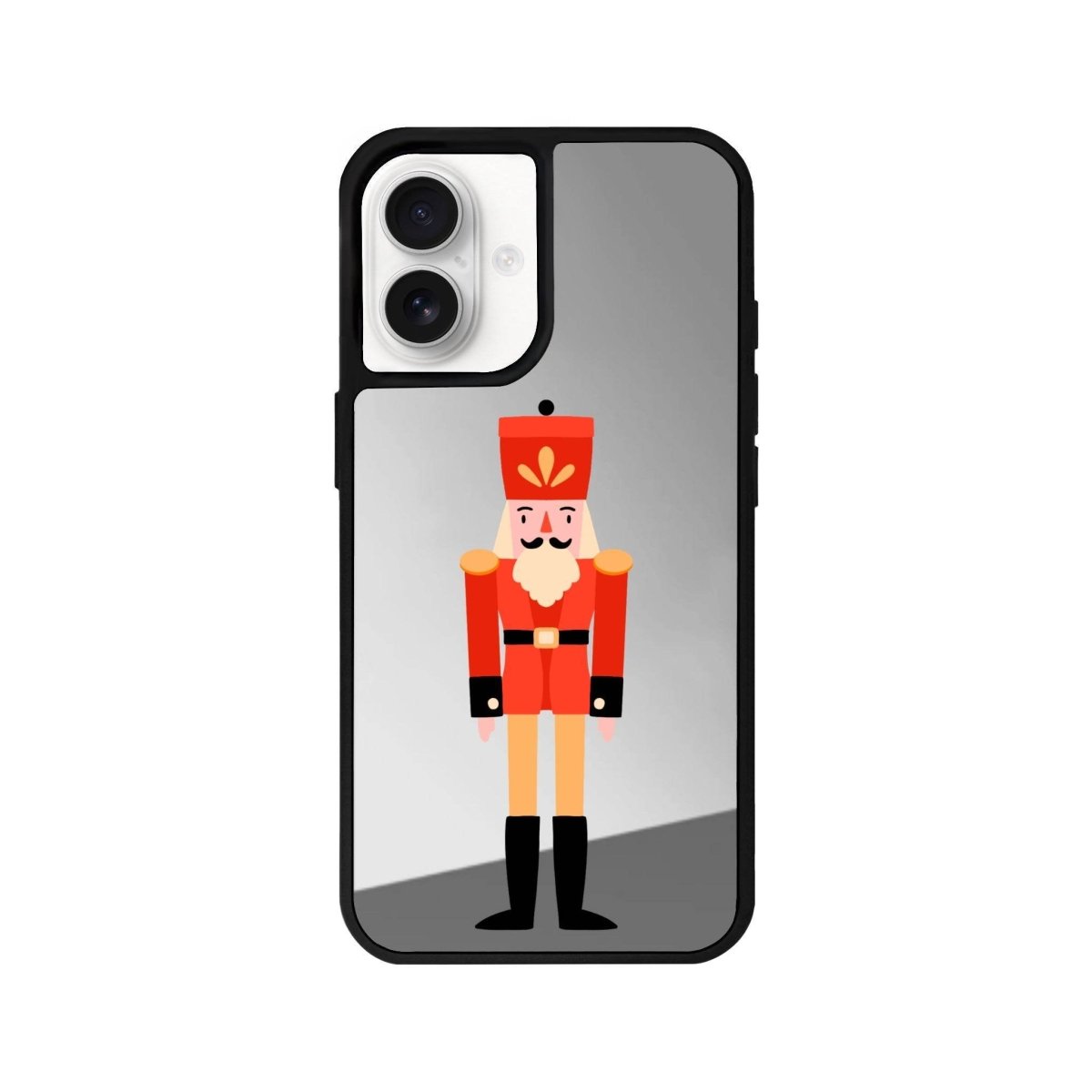 iPhone 16 Nutcracker Mirror Aynalı Telefon Kılıfı Gümüş - SUMTHINCS